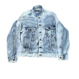 vintage levis jacket men Medium 1990s denim coat